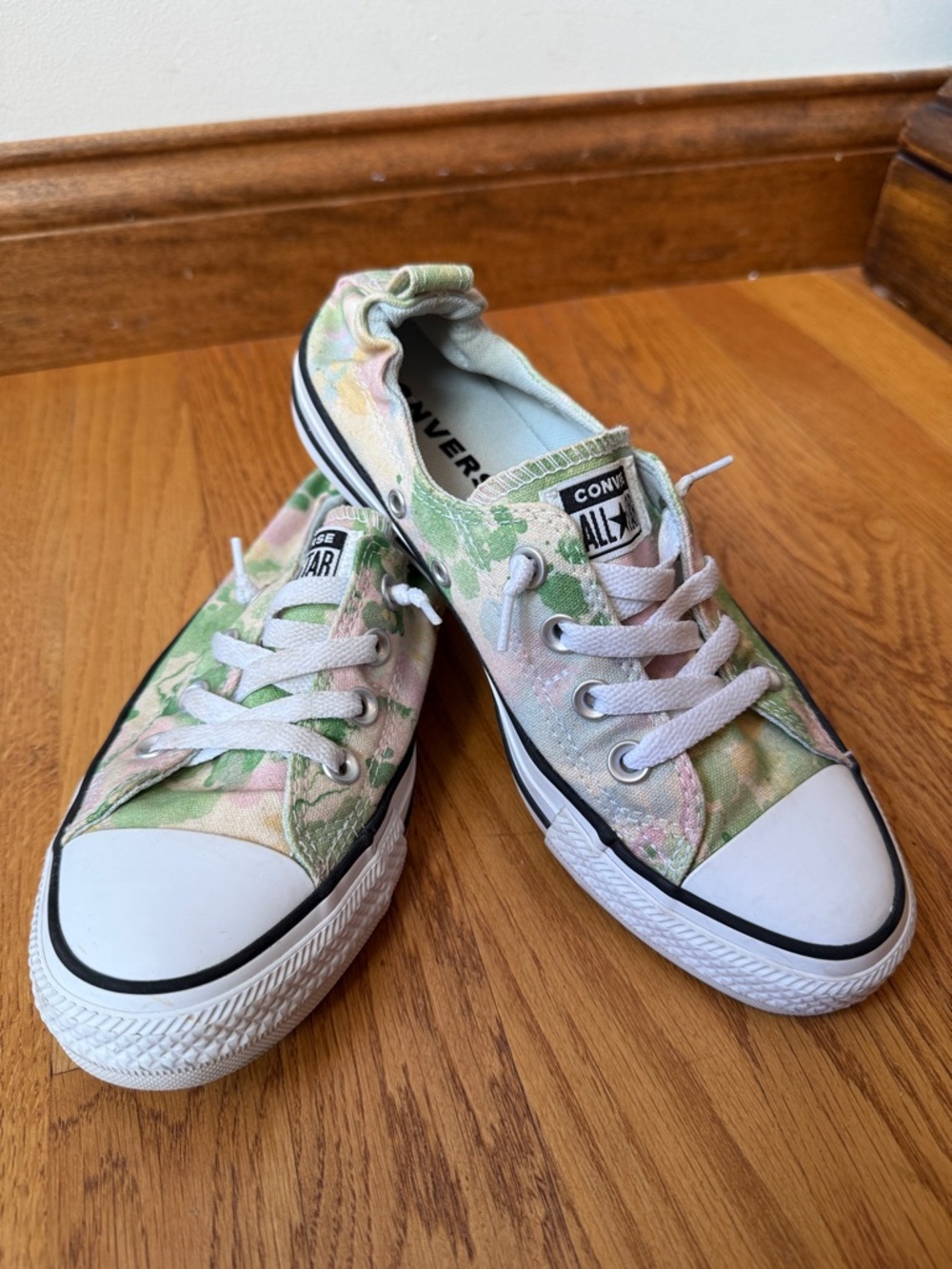 Converse CTAS Shoreline Washed Floral Elastic Back Slip On Sneakers Women’s Sz 8 - Picture 9 of 10